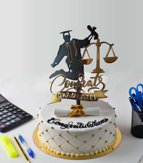 Topper Cake Diplômé en Droit
