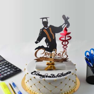 Topper Cake Félicitations diplômé en médecine
