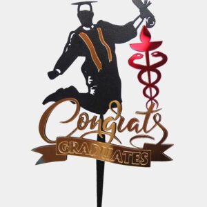 Topper Cake Félicitations diplômé en médecine