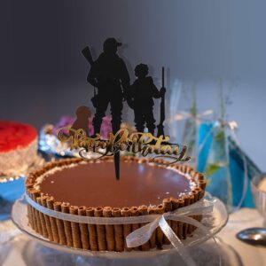 Topper Cake Chasse en famille