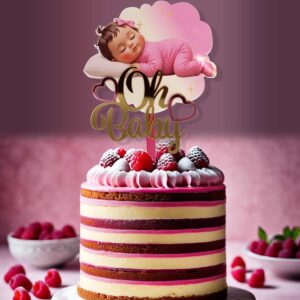 Topper Cake Oh Baby &laquo;&nbsp;Pink Baby&nbsp;&raquo;