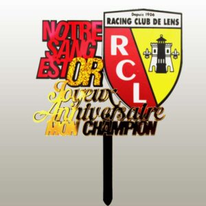 Topper Cake RC LENS &laquo;&nbsp;Ligue1&nbsp;&raquo;