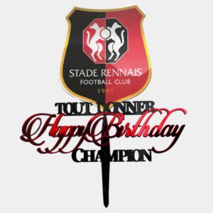 Topper Cake Stade Rennais &laquo;&nbsp;Ligue1&nbsp;&raquo;