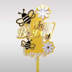 Topper Cake 1 an abeilles