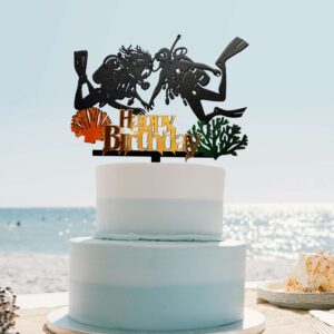 Topper Cake Plongée Sous-Marine