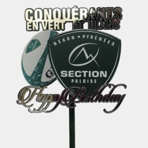 Topper cake section Paloise rugby