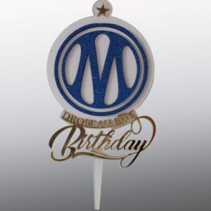 Topper Cake Olympique de Marseille Nouveau Logo – Décoration Gâteau Anniversaire OM