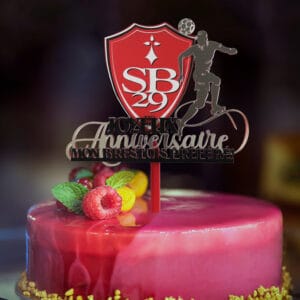 Topper Cake Stade Brestois – SB29 « Joyeux Anniversaire »